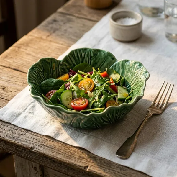 Bordallo Pinheiro medium-sized bowl, 22.5 cm, shaped like a cabbage