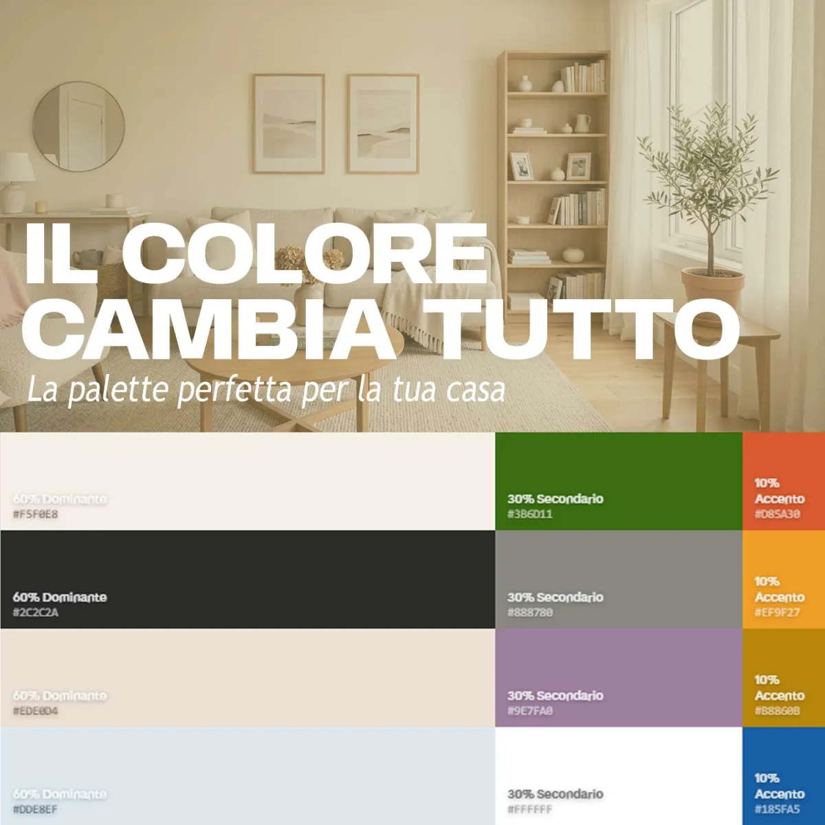 Come scegliere la palette perfetta per la tua casa