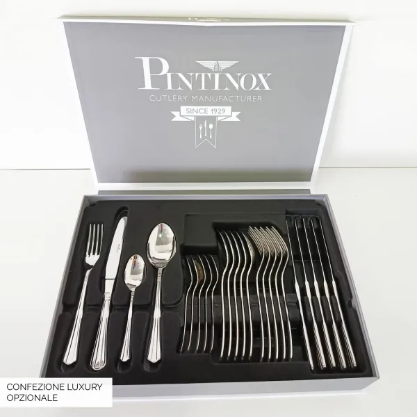 Bernini by Pintinox 24-piece polished stainless steel cutlery set