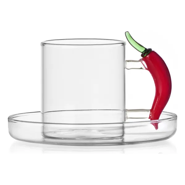 Set 6 Tazzine Caffè Con manico Verdura Vegetables Ichendorf