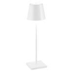 Poldina Bianca lampada da tavolo portatile ricaricabile a led Poldina Bianca lampada da tavolo portatile ricaricabile a led