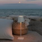 Poldina Bianca lampada da tavolo portatile ricaricabile a led