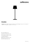 Istruzioni Poldina per Zafferano Poldina PRO Lampada da tavolo ricaricabile rossa