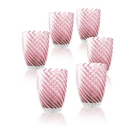 Vertigo Tumbler Amethyst White Set 6 bicchieri Italesse
