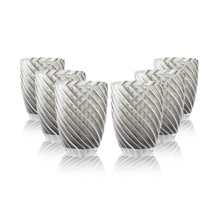 Vertigo Tumbler Black White Set 6 bicchieri Italesse