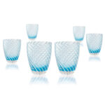 Vertigo Tumbler Blue White Set 6 bicchieri Italesse