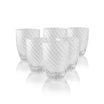Vertigo Tumbler Clear White Set 6 bicchieri Italesse