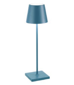 Poldina lampada portatile ricaricabile a led color Blu Avio