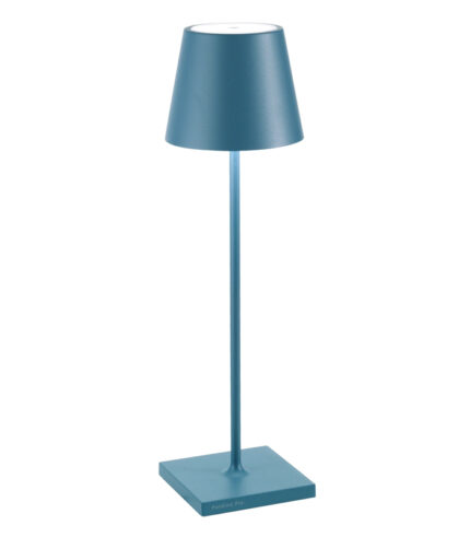 Poldina lampada portatile ricaricabile a led color Blu Avio
