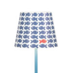 Poldina lampada portatile ricaricabile a led color Blu Avio