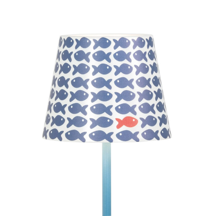 Poldina lampada portatile ricaricabile a led color Blu Avio
