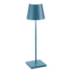 Poldina lampada portatile ricaricabile a led color Blu Avio