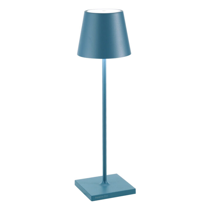 Poldina lampada portatile ricaricabile a led color Blu Avio