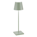 Poldina lampada da tavolo ricaricabile a led color Salvia Poldina lampada da tavolo ricaricabile a led color Salvia
