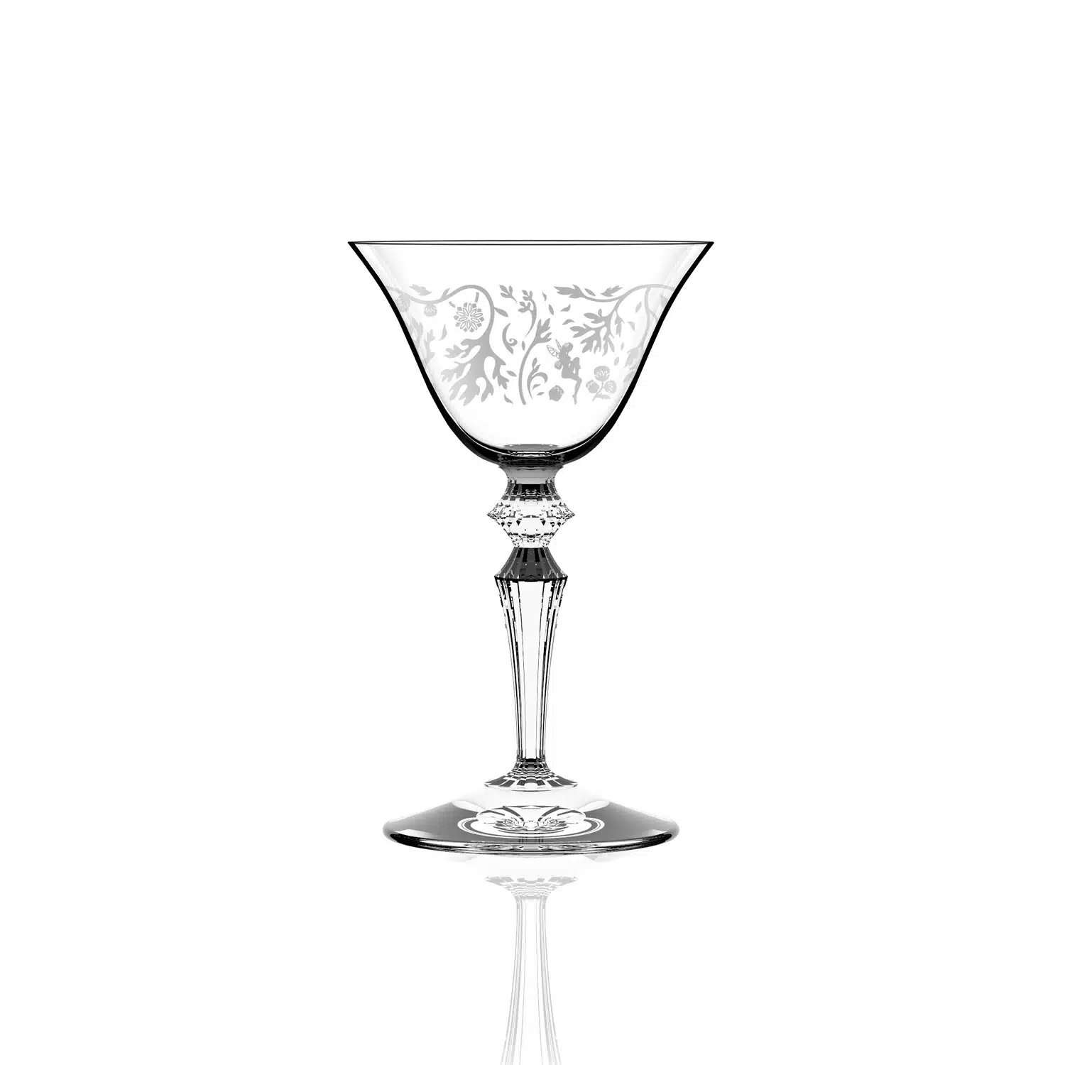 Italesse-Wormwood-Astoria-cocktail-glass-decoro Wormwood Astoria con Decori calice cocktail in vetro cristallino da 130cc Italesse - immagine 1