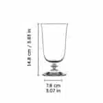 Wormwood Altoball Liscio Bicchiere Italesse Dimensions