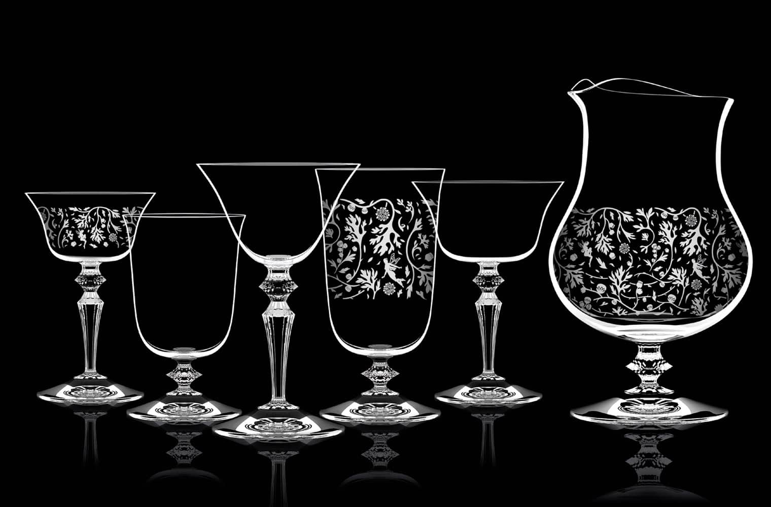 Wormwood Rock Gobbler bicchiere da cocktail in vetro cristallino da 230cc Italesse
