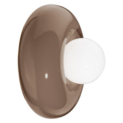 Applique da parete con 2 luci Crema Berimbau di Ferroluce