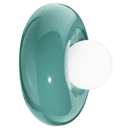 Applique da parete turchese Bumbum di Ferroluce