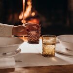 Bicchiere Provenzale Tumbler Ambra Vetro Zafferano Lifestyle 3