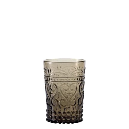 Bicchiere Provenzale Tumbler Grigio Vetro Zafferano