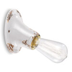 C115_bianco applique da parete in ceramica