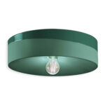 C1792_verde_bottiglia plafoniera in ceramica