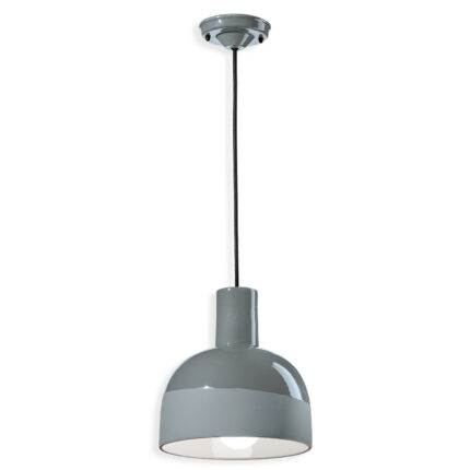 Lampada a sospensione grigia in ceramica CAXIXI di Ferroluce