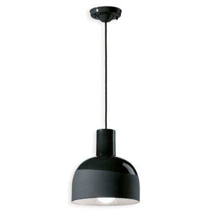 Lampada a sospensione bianca in ceramica CAXIXI di Ferroluce Lampada a sospensione bianca in ceramica CAXIXI di Ferroluce
