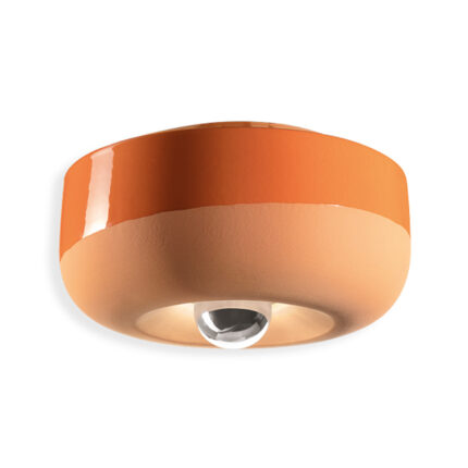 Plafoniera arancio Bellota di Ferroluce