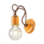 C665_gialla applique da parete in ceramica