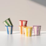 Lido Glasses with stripes of assorted colors Set 6 by Zafferano - Image 3