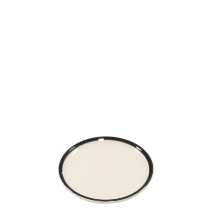 Rim Piattino Nero Fatto A Mano Zafferano 3