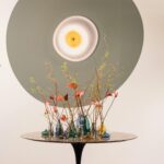 Un Fiore Verde Lago Mix Vaso Vetro 22cl Zafferano