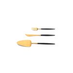 Goa Gold Pastry Fork Knife Server Cutlery Set By Cutipol
