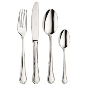 Settecento Set 24 Posate Forchetta Coltello Cucchiaio Moka Tavola Acciaio Di Pinti Inox