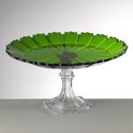 Alzata Ninfea Verde 1448 Acrilico MariolucaGiusti Florence Italy