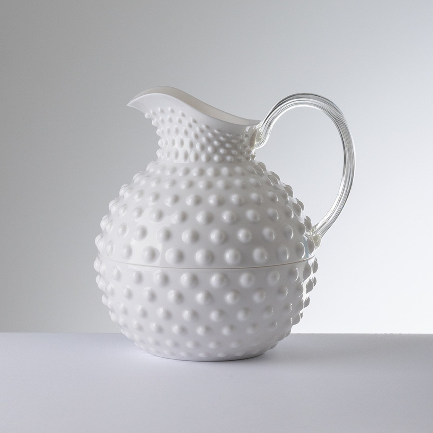 Brocca Genekrupa Bianco 2471 Acrilico MariolucaGiusti Florence Italy