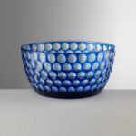 Small Blue Lente Bowl 1369 Acrylic By Mario Luca Giusti Italy Tuscany1