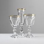 Dolcevita Filo Oro Goldfinger Flute 2420 Set Acrilico By MariolucaGiusti Florence Italy