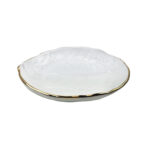 Foglia Insalatiera Bianco 2523 Ceramica Smaltata Arcucci Florence Italy