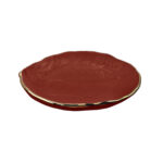 Foglia Insalatiera Bordeaux 2523 Ceramica Smaltata Arcucci Florence Italy