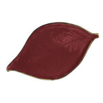 Foglia Vassoio Grande Bordeaux 2048 Ceramica Smaltata Arcucci Florence Italy