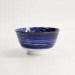 Japonism Carp Small Tayo Bowl 12.7x6.8cm 350ml Blue Tokyo Design3