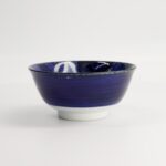 Japonism Lion Porcelain Small Tayo Bowl 12.7x6.8cm 350ml Blue Tokyo Design3
