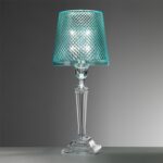Lamp Cleopatra Turchese 1030 Acrilico By MariolucaGiusti Florence Italy