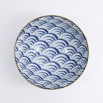 Natsu Nami Mixed Bowl 17.8cm 1000ml Porcellana Blue White 22343 Di Tokyo Design Studio 1