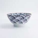 Natsu Nami Mixed Bowl 17.8cm 1000ml Porcellana Blue White 22343 Di Tokyo Design Studio 2