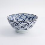 Natsu Nami Mixed Bowl 17.8cm 1000ml Porcellana Blue White 22343 Di Tokyo Design Studio 4
