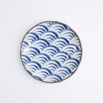 Natsu Nami Piatto 16.5cm Porcellana Blue White 22340 Di Tokyo Design Studio 1